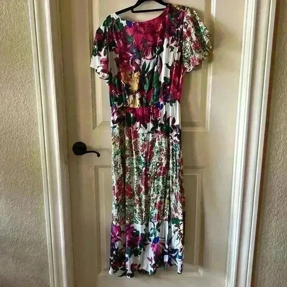 Tracy Reese Anthropologie floral faux wrap dress - Picture 2 of 7